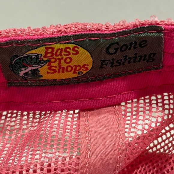 Bass Pro Shops "Gone Fishing" Pink Trucker Hat - Unisex - Picture 8 of 10